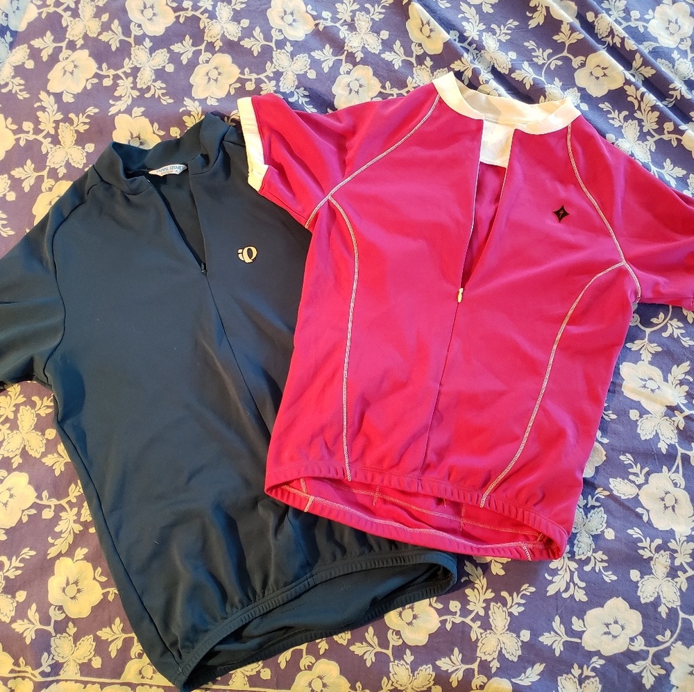 2 cycling jerseys - Specialized and Pearl Izumi